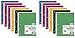 Mead Spiral Notebook, 1 Subject, 70 Wide Ruled Sheets, Assorted Colors, 12 Pack