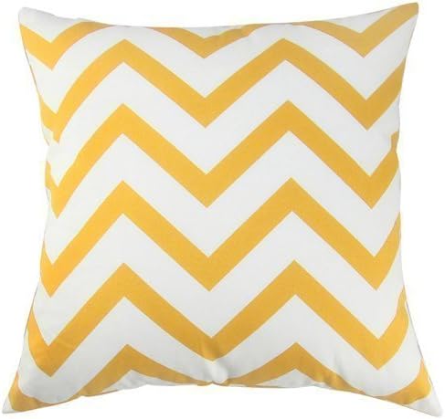 UOOPOO Chevron Design DecorativePillow Cover 16 x 16 Inches Square Cushion Cover for Sofa One Side