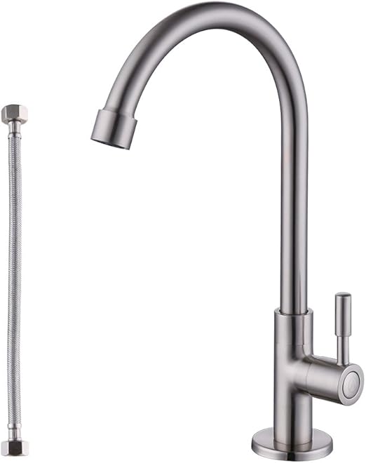 Kes Lead Free Kitchen Sink Faucet For Cold Water Only Single