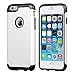 LUVVITT [Ultra Armor] Shock Absorbing Case Best Heavy Duty Dual Layer Tough Cover for Apple Phone 6/6s Plus - Black / White