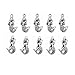 40pcs Mix Tibetan Silver Alloy Tone Mermaid Pendant Charms Jewelry Fingdings