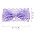 Zapire 8pcs Lace Bows Baby Headbands for Baby Girl Headbands Hair Accessories - Soft Elastic Flower Bows Hair Band (8pc Lace Bow)
