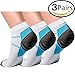 3 Pairs Compression Socks for Women and Men Sport Plantar Fasciitis Arch Support Low Cut Running Gym Compression Foot Socks / Foot Sleeves Best for Sports