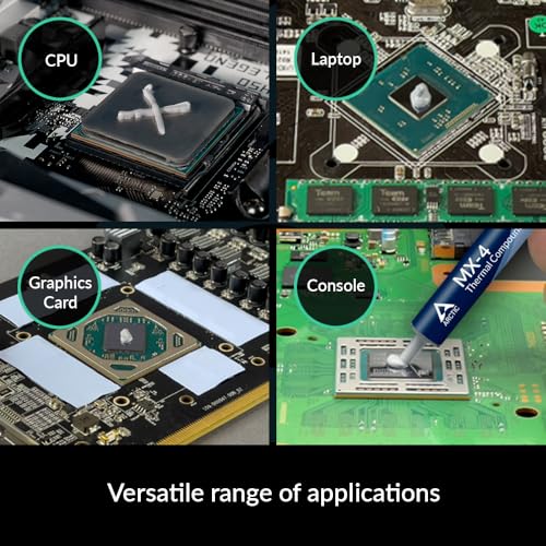 ARCTIC MX-4 (20 g) - Premium Performance Pasta Térmica para todos los procesadores (CPU, GPU - PC, PS4, XBOX), muy alta conductividad térmica, larga durabilidad, aplicación segura, no conductora, no