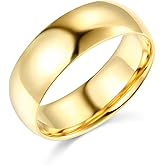 14k Yellow or White Gold 7mm Comfort FIT Plain Wedding Band