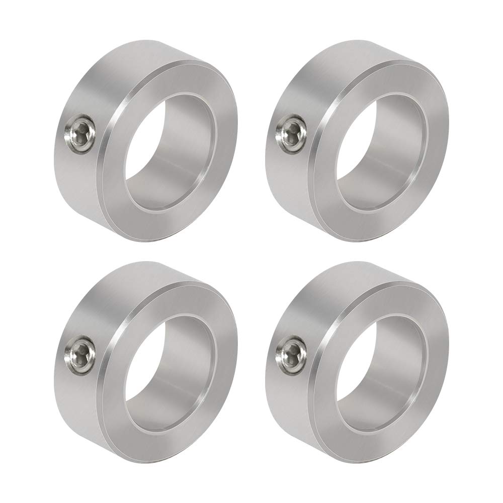 AZSSMUK 1" Bore Shaft Collars of Stainless Steel Metal w/Set Screw,4