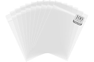 Golden State Art, Pack of 100 11 1/4 x 14 1/8 Crystal Clear Storage Sleeves, Acid-Free Resealable Bags for 11x14 Photo Mats, Art Prints, Drawings