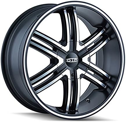 DIP HACK 22X9.5 6X135 / 6X139.7 MATTE BLACK/MACHINED FACE/MACHINED RING