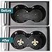 2 Pack 2.75 inch for New Orleans Saints Car Interior Accessories Anti Slip Cup Mat for All Vehicles (New Orleans Saints)