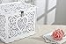Wedding Card Box, Money Box With Lock Slot, DIY Wooden Money Box, Used for Wedding Reception, Anniversary, Baby Shower, Birthday Party, Graduation Party Decoration(White)