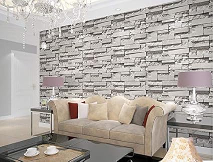 Eurotex Vinyl Coated Wallpaper (50.01 cm x 10 cm x 10 cm, Grey)
