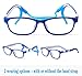 Mind Bridge Kids Blue Light Blocking Computer Video Gaming Glasses - Anti Eyestrain | Durable Cute Protection Eyewear for Children Boys & Girls Digital Screen Time & Technology Use | 508 Blue