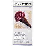 Wonderart Ice Cream Latch Hook Kit, 12" X