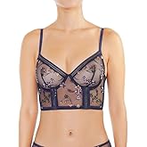 Huit INS-E8 Insouciante Demi Stretch Lace Bustier Navy 34B