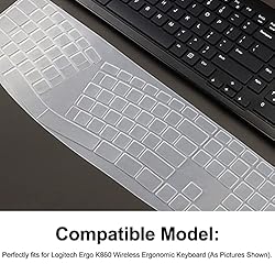Keyboard Cover Ultra-Thin Silicone for Logitech