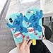 Ice Cream Stitch Case for iPhone 8 7 6 6S,3D Cartoon Animal Cute Soft Silicone Rubber Blue Character Cover,Kawaii Animated Funny Design Cool Skin Shell for Boys Kids Child Guys Teens Girls (i876 4.7