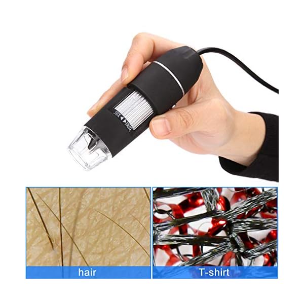USB mikroskop WADEO Digital Mikroskop mit Kamera Vergrößerung Endoskop Mini Kamera Metallständer für Ipad Mac Ios… – Bild 3