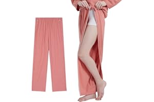 DURASIKO Bedridden Patient Clothing,Unisex Side Zipper Patient Pants,Soft Cotton Tear Away Pants, Hospital Pants for Home Care/Post Surgery/Dialysis/Elderly/Fracture/Disability/Rehab