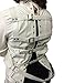 SPARKS Unisex White Faux Leather Straight Jacket Costume