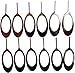Sim Card Ejector - LeBeila Sim Card Removal Tool Sim Card Tray Open Eject Pin Remover for Most Smartphone, Huawei, Samsung, iPhone 3G 3GS 4 4S 5 5C 5S 6 6 Plus 6S 6S 7 8 Plus (12PCS-Stainless Steel)
