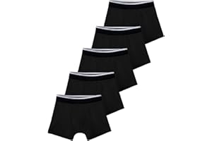 TIICHOO Boys Incontinence Underwear Washable Cotton Kids Incontinence Boxer Briefs 5 Pack