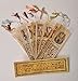 iRSE Office Lot of10 Egyptian Genuine Papyrus BookMark, Ancient Egypt Language Symbols and letters paper for book books, English & Hieroglyphic alphabet and pictures, Christmas Gift (Made in Egypt)