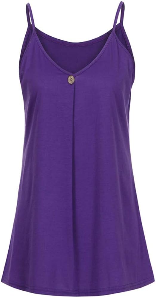 YANYUN 2020 Women Fashion Button Sleeveless Vest Top Summer Plus Size Wedding Party Beach Casual Sexy Tank Loose Cute Tshirt