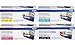 Brother Genuine TN315BK, TN310C, TN310M, TN310Y High Yield Color Laser Black and Standard Yield Cyan, Magenta and Yellow Toner Cartridge Set