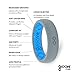 GROOVE LIFE - Silicone Ring For Men and Women Wedding or Engagement Rubber Band with Lifetime Coverage, Breathable Grooves, Comfort Fit, and Durability - Thin Solid Storm Grey Size 6