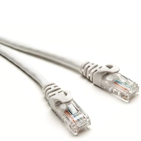 Quantum RJ45 Ethernet Patch/LAN Cable with Gold Plated Connectors Supports Upto 1000Mbps -32Feet (10 Meters),White