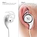 TaoTronics TT-BH06 WT Bluetooth Wireless Earphones with Bluetooth 4.1, Balanced Audio, Build-in Mic, aptX, CVC 6.0 Noise-Cancelling - White