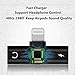 Splitter Compatible with iPhone 7, 7 Plus, 8, 8 Plus, X, iPad,iPad Pro, 2 in 1 Dual Headphone Jack Audio + Charge Cable Adapter,Work with iOS 12 or Later, Sync,Music Controlthumb 3