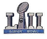 Super Bowl 52 Jersey Patch Superbowl LII Embroidered Patch 2018 Iron/Sew On