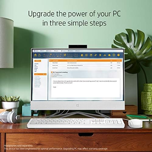 HP Pavilion All-in-One 22-inch Computer, AMD Athlon Gold 3150U, AMD Radeon Graphics, 4 GB RAM, 256 GB SSD, Windows 10 (22-df0022, Snow White) 10 HP Pavilion All-in-One 22-inch Computer, AMD Athlon Gold 3150U, AMD Radeon Graphics, 4 GB RAM, 256 GB SSD, Windows 10 (22-df0022, Snow White)
