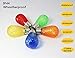 BRIMAX S14 LED Colored Light Bulbs with Faceted Surface,Outdoor Indoor String Light Replacement Bulbs,Plastic,Shatterproof, E26 Base, for Christmas Halloween Party and Holiday Decor,15 Pack