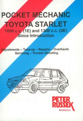Pocket Mechanic for Toyota Starlet: 1E and 2E Engines Paperback – 1 Jan 1990