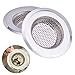 Kitchen Sink Strainer, Kitchen Sink Strainer Stopper, Heavy Duty Stainless Steel Kitchen Sink Basket Strainer, Perfect for Kitchen Sinks, Pack of 2 (3 x 2 x 1 inches each)
