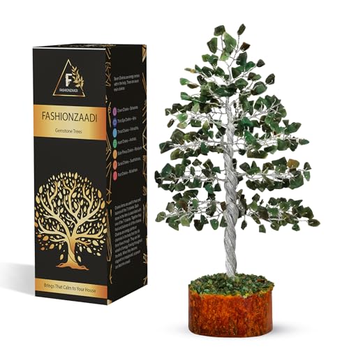 Green Aventurine crystal tree, crystals and gemstones tree of life artificial bonsai crystal tree, decorative home accessories, house warming gifts new home, gifts for women birthday unique, 10 inch โ image 1