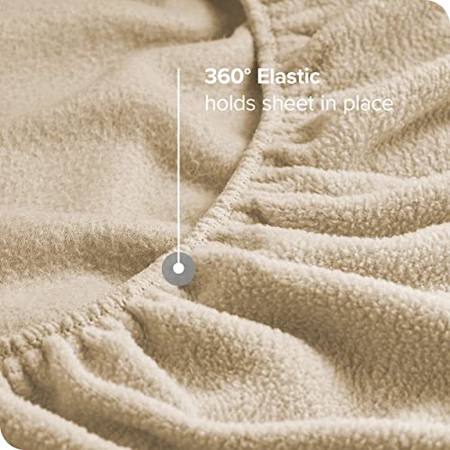 Bare Home Super Soft Fleece Sheet Set Split King Size Extra Plush
