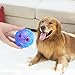Interactive Dog Ball Toy, Adoric Life IQ Treat Ball Food Dispensing Dog Toy Teeth Cleaning Ball Training Ball, Non-Toxic Durable Rubber Playing Chew Toy Balls for Small Medium Large Dogs (Blue)