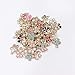 PDTXCLS Zmaomaoy Luckycivia 60 Pcs Flowers Charms, Enamel Cherry Blossoms Flower Charm Pendant, DIY Jewelry Making Necklace Bracelet Earring Accessories