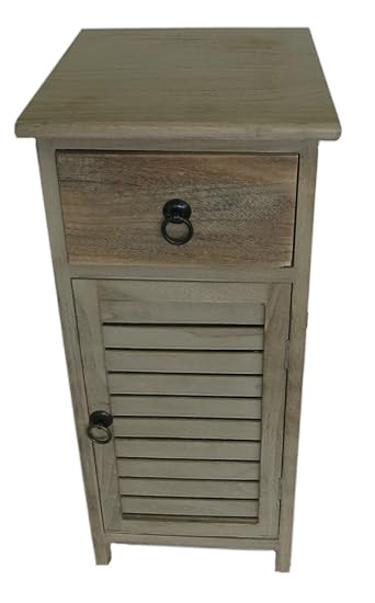 Holz Schrank Natur Braun Klein 1 Schublade 1 Ture Amazon De