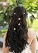 Missgrace Bridal Rhinestone Hair Pins Women Vintage Small Jewelry Headpiece Gypsophila Super Flash Ornament Wedding Hair Accessories 5PCS (Gold)