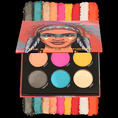 AQUAPURITY -PHOERA 9 Colours Eyeshadow Palette Super Pigmented Shimmer & Matte Metallic Velvety Long Lasting Blendable Makeup Palettes Professional Eye Shadow Palette For Women Girls (ROCKY)