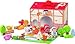 HABA On the Farm Large Portable Take Along Play Set with 22 Wooden Pieces (Made in Germany)