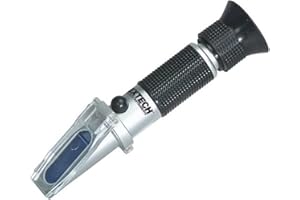 Extech RF41 Battery Coolant & Glycol Refractometer with ATC - Measures -50 °C to 0 °C Freeze Point & Battery Acid Specific Gravity, Handheld Optical Refractometer Kit