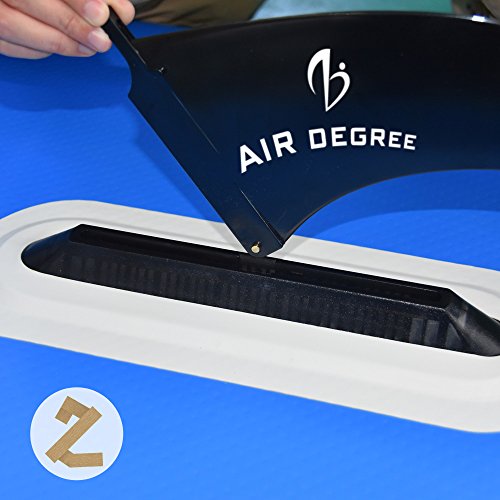 Air Degree 9” Classic Nylon Single Center Fin For Paddleboards/SUP & Surfboards/Standard US Fin Box
