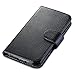 Galaxy S7 Edge Case, [Wallet Case] SupcaseKickStand Samsung Galaxy S7 Edge Case 2016 Release [Kickstand] Leather Cover with Credit Card ID Holders (Black)