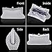 SelfTek Silver Clutch Purses Evening Bag for Women, Sparkly Rhinestone Purses Crystal Bag with Short & Long Chain for Women Wedding Prom Party