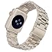 iiteeology Compatible with Apple Watch Band 38mm 40mm, Stainless Steel iWatch Band Replacement Strap for Apple Watch Series 2 Series 1 - Champagne Gold